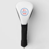 Moderne Werbung für Firmenlogo Golf Headcover (Vorderseite)