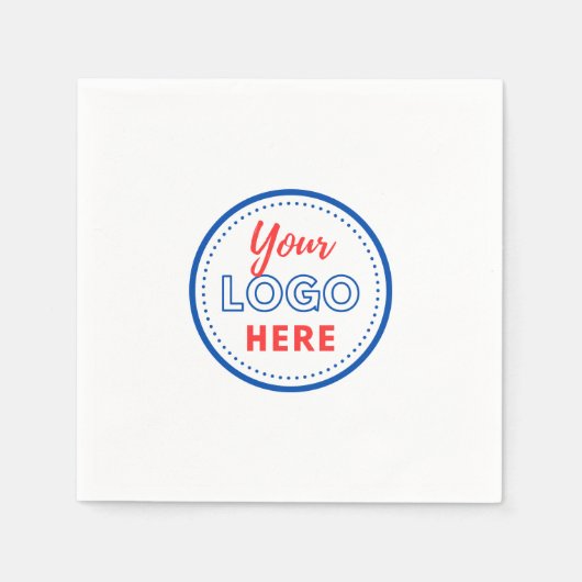 Moderne Werbung für Firmenlogo Serviette (Vorderseite)