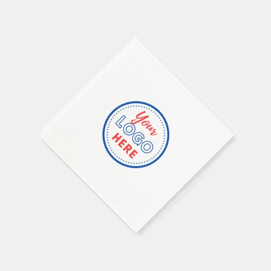 Moderne Werbung für Firmenlogo Serviette (Ecke)