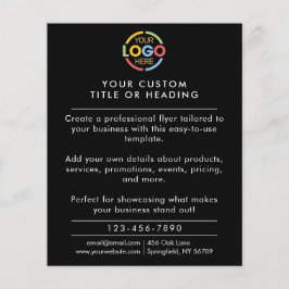 Moderne Werbung für Minimalistische Schwarz-Untern Flyer