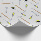 Moderne Werkzeuge Muster Whimsical Fun Geschenkpapier (Ecke)