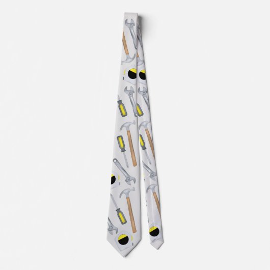 Moderne Werkzeuge Muster Whimsical Fun Krawatte (Vorderseite)