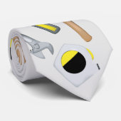 Moderne Werkzeuge Muster Whimsical Fun Krawatte (Gerollt)