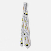 Moderne Werkzeuge Muster Whimsical Fun Krawatte (Rückseite)