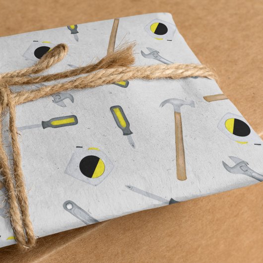 Moderne Werkzeuge Muster Whimsical Fun Moderne Seidenpapier