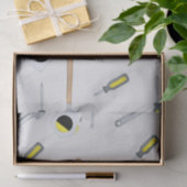 Moderne Werkzeuge Muster Whimsical Fun Moderne Seidenpapier (Geschenk)