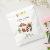 Moderne Western Desert Cactus Cowboy Baby Shower Geschenktütchen (Versiegelt)