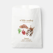 Moderne Western Desert Cactus Cowboy Baby Shower Geschenktütchen (Vorderseite)