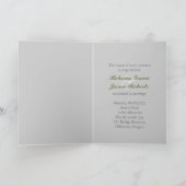 Moderne Western Land daisy rustikale Hochzeit Einladung (Innenseite)