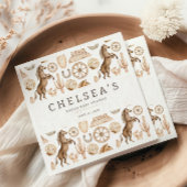 Moderne Western Rodeo Wasserfarbe Kinderdusche Serviette