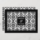 MODERNE WETTBEWERTUNGEN: Damast-Farben 10 Einladung (Vorne/Hinten)