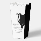 Moderne whimsical Black Cat Wedding Geschenkschachtel (Vorderseite)
