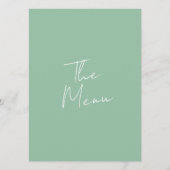 Moderne whimsical farbenfroh brillant Fun Boho Hoc Menükarte (Rückseite)