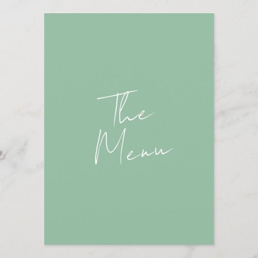 Moderne whimsical farbenfroh brillant Fun Boho Hoc Menükarte (Rückseite)