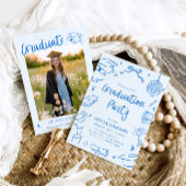 Moderne Whimsical Handgezeichnete Schleifen Abschl Einladung