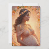 Moderne Whimsical Orange Citrus Foto Babydusche Einladung (Rückseite)