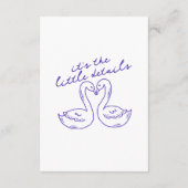 Moderne Whimsical Retro Vintage 70er Hochzeitsdeta Begleitkarte (Rückseite)