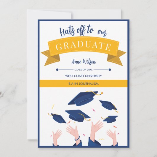 Moderne Whimsikhaare vom Abschluss Ankündigung (Vorderseite)