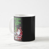 Moderne Whimsischer Weihnachtsmusik Kaffeetasse (Vorderseite Links)