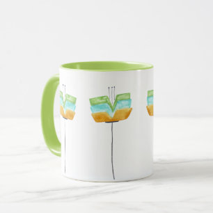 Moderne Whimsy-Blume Tasse