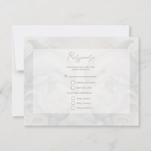 Moderne Whimsy-Delphine Hochzeit-RSVP-Antwortkarte RSVP Karte