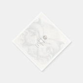 Moderne Whimsy-Dolphin-Hochzeit Serviette (Ecke)