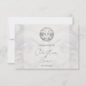 Moderne Whimsy Dolphin Wedding RSVP Response Card Karte (Vorderseite)