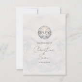 Moderne Whimsy Dolphin Wedding RSVP Response Card Karte (Vorderseite)