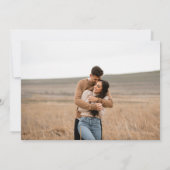 Moderne Whimsy Hochzeitseinladung mit Foto Einladung (Rückseite)