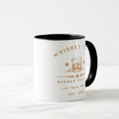 Moderne Whiskey-Wochenend-Junggesellenparty Tasse (VorderseiteRechts)
