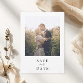 Moderne White Frame Foto Wedding Save The Date