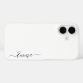Moderne White Girly Print Trendy Case-Mate iPhone Hülle (Rückseite (Horizontal))