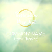 Moderne White & Gold Event Planning mit individuel Fensteraufkleber (Blatt 3)