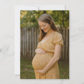 Moderne White Overlay Kinderdusche Foto Einladung (Rückseite)