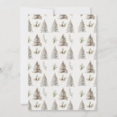 Moderne White Polar Bear Cub Winter Baby Dusche Einladung (Rückseite)