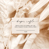 Moderne Wickelkarte | Baby Showspiel Begleitkarte