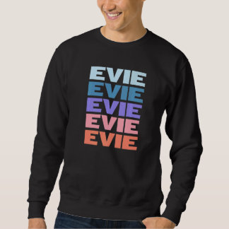 Moderne wiederholte Text Evie Sweatshirt