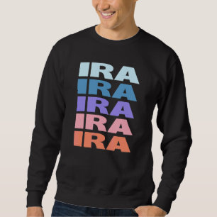 Moderne wiederholte Text Ira Sweatshirt