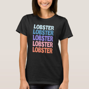 Moderne wiederholte Textur Hummer Luxus T-Shirt