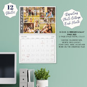 Moderne Wiederholung von 12 Bildern mit benutzerde Kalender