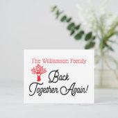 Moderne Wiedersehen-Einladung Postkarte (Stehend Vorderseite)