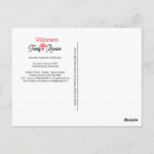 Moderne Wiedersehen-Einladung Postkarte (Rückseite)