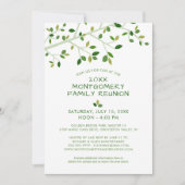 Moderne Wiedersehen-Familienbaum Einladung (Vorderseite)