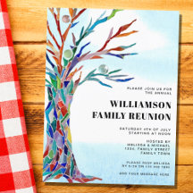 Moderne Wiedersehen-Familienbaum