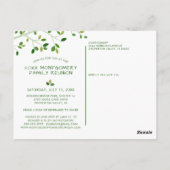 Moderne Wiedersehen Foto Tree Einladung Postkarte (Rückseite)