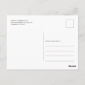 Moderne Wiedersehen Genealogie Tree Aquarell Postkarte (Rückseite)