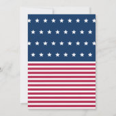 Moderne Wiedersehen GRILLEN 4. Juli Sommersommer P Einladung (Rückseite)