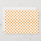 Moderne Wiedersehen Orange blühende Schwarze Bäume Einladung (Rückseite)