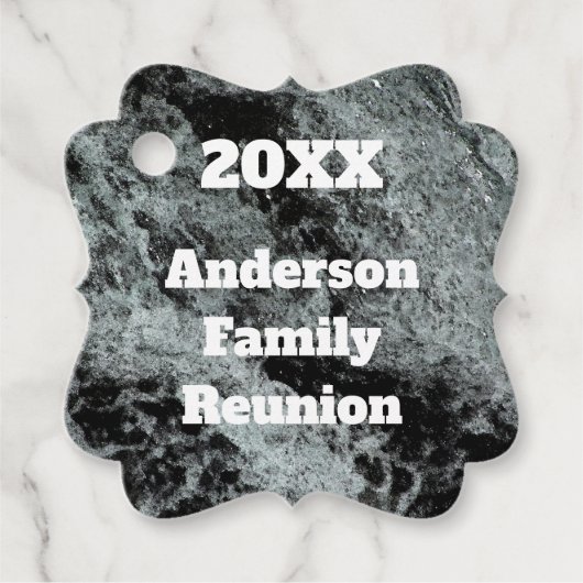 Moderne Wiedersehen Schwarz-weiß sinkendes Wasser Geschenkanhänger (Vorderseite)