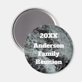 Moderne Wiedersehen Schwarz-weiß sinkendes Wasser Magnet (Vorderseite/Rückseite)